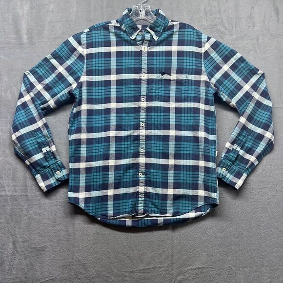 American Eagle Shirt Mens Medium Classic Fit Long Sleeve‎ Button Down Preppy - Picture 1 of 11